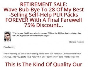 Ronnie Nijmeh - Personal Development PLR Sale