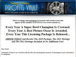 Jimmy D Brown - Profits Vault 2013 PLR